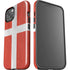 Denmark Flag Distressed iPhone 15 Plus Impact Case